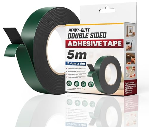 LEDSone Double Sided Foam Tape 4cm Heavy Duty Mounting Strong Durable | Heavy duty foam mounting tape | Strong adhesive double sided | For DIY craft photo albums | Waterproof indoor outdoor use