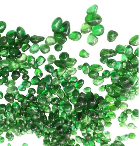 Xuanxi 3-6mm Ghiaia Perline Perline di Vetro Facile Da Pulire Perle di Vetro Per Acquari Aspetto Naturale Acquari Accessori per il paesaggio Serbatoi Pesce Fondo Ghiaia