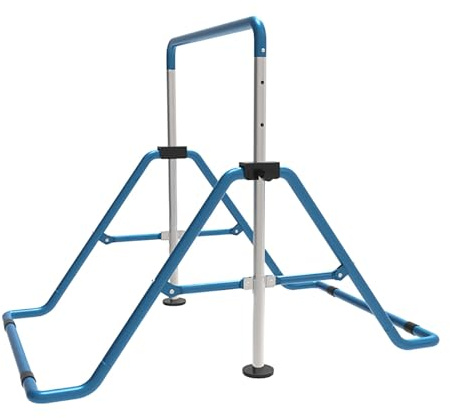 Barra de gimnasia infantil plegable, barra de tracción de acero reforzado 330 lbs, barra de gimnasia ajustable Securisee, material deportivo para el hogar para desarrollador fuerza de equilibrio