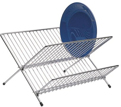 KitchenCraft Small Collapsible 2-Tier Dish Drainer Rack, 36 x 26.5 x 24.5 cm (14 x 1.5 x 9.5)
