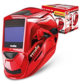 Maschera Automatica saldatura TELWIN 802936 saldatrice casco VANTAGE RED XL