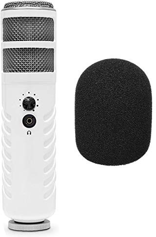 RODE Podcaster MKII USB Sprecher-Mikrofon + WS2 Schaumstoff Popschutz Windschutz