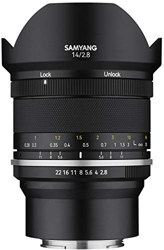 Samyang MF 14mm F2,8 MK2 Fuji X – Weitwinkel Objektiv manueller Fokus Festbrennweite für APS-C Kameras mit Fuji X Mount, 2. Generation Fujifilm X-T1, X-Pro2, X-T3, X-H1, X-T30, X-Pro3, X-T200, X-T4