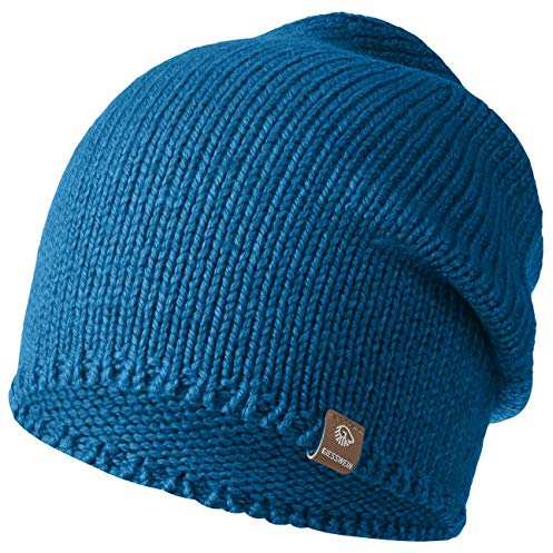 GIESSWEIN Mütze Hohloh - Leichte Strickmütze für Damen & Herren, Long Slouch Beanie aus Merinowolle, Unisex Merino Wollmütze, One Size