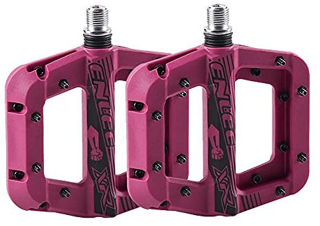 CATAZER Mountainbike Pedale MTB Pedale BMX Pedale Nylonfaser DU Lager rutschfeste Fahrradpedale Clycling Pedale (Lila)