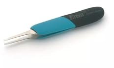 Weller Erem E2ASA Ergonomische Präzisionspinzette mit Geraden Flachen Abgerundeten Spitzen für Einfache Greifarbeiten, Spitzenbreite 2 mm