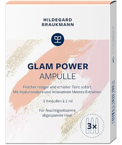 Hildegard Braukmann Glam Power Ampulle, 3 x 2 ml Glasampulle + 1 Ampullenöffner