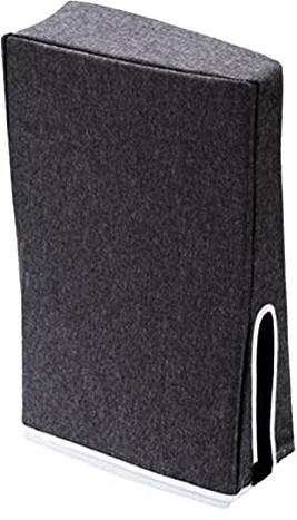 Protecteur Anti-poussière pour Console de Jeu PS5, Vertical avec Tissu Oxford, Applicable pour Les Consoles Numériques/CD-ROM PS5 (Noir)
