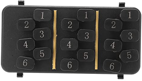 Gitarren-Akkordwechsler, Hilfsmittel, Lernsystem, 18 Tasten, Schmerzfrei, C, D, G, A, Tonart, 110 Akkorde mit Tabelle für den Unterricht, Musikinstrumenten-Lehrhilfen, Anfänger | Schmerzfreies Akkordlernen durch Tastendruck, Kunststoff-Ausführung, Gitarrenhilfe für Folk-Gitarre 38–41 Zoll