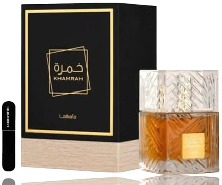 Perfume Khamrah Eau De Parfum | 100ml | Unisex | Fragancia De Vainilla, Canela Y Toques De Coñac | Incluye Atomizador 5ML Recargable | Perfumes Hombre y Mujer | Alta Concentración