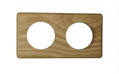 Plaque double en bois pour interrupteur/prise (Compatible Legrand® Céliane)
