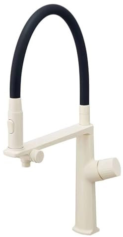 XJTNLB Grifo Cocina Extraible Osmosis Beige Grifo Cocina Flexible Grifo de Fregadero de Cocina Monomando Griferia Tres Vias Cocina para Osmosis
