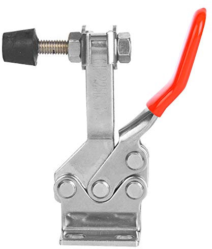 Abrazadera de palanca horizontal con capacidad de sujeción, abrazadera de palanca horizontal de liberación rápida SUS304 Accesorio de soldadura Capacidad de sujeción 280 kg,