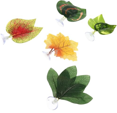 SEWOART 25 Pcs Boîte pour Animaux De Compagnie Grimpante Plante Verte Plantes De Reptiles Terrarium Amphibien Plantes Suspendues Reptile Fausses Feuilles Fausses Plantes pour Reptiles