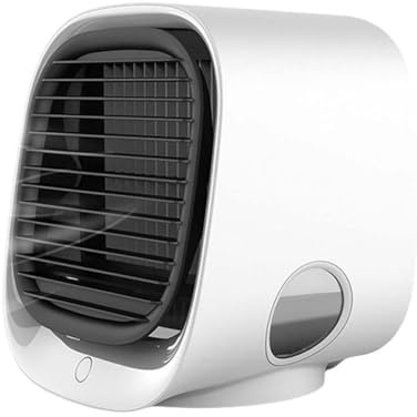 Vital Breeze Ac, Upgrade Vital Breeze Tragbare Klimaanlage, Mobile Klimageräte, klein persönlicher Luftkühler, 3 Geschwindigkeiten Min Air Conditioner Misting Ventilator für Schlafzimmer, Büro (Weiß)