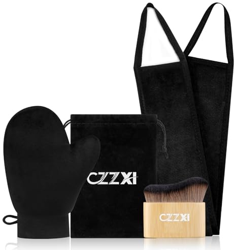 CZZXI Tanning Mitt, Body Brush & Back Tanner Applicator Kit