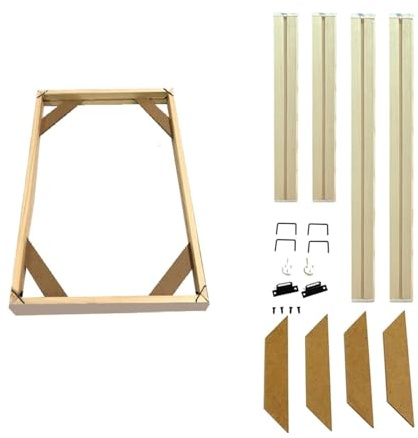 DIY Moderne Stil Holzrahmen-Set, DIY-Keilrahmen-Set aus Holz for Leinwand und Fotos in verschiedenen Größen(100x200cm)