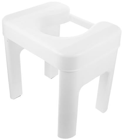 LOLIPPYY Sgabello per Wc Rialzo Bagno 34 Cm in Pp per Anziani e Donne Incinte, Seduta Ergonomica Multifunzione per Uso Domestico, Camere da Letto e Ospedali