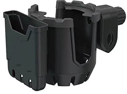 AKLOSIPY Portavasos para Bicicleta Portavasos 2 en 1 con Soporte para Teléfono Organizador Universal con Rotación de 360 ​​​​Grados para Bicicletas Carro de bebé Motocicletas (Black)