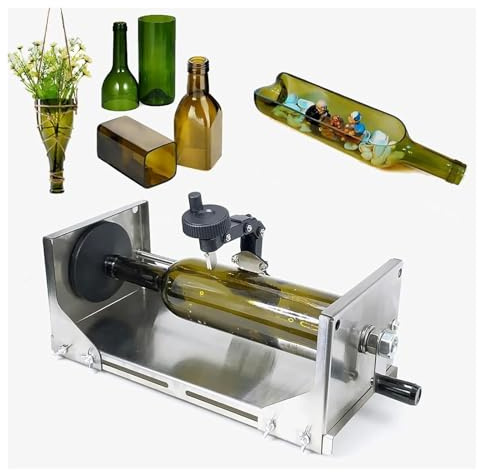 Kit de cortador de botellas de vidrio, longitud de corte 105-325mm, for manualidades DIY de botellas redondas y cuadradas, cortador de botellas de vino ajustable