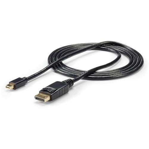 StarTech.com Cavo Mini DisplayPort a DisplayPort 1.2 da 1.8m, Cavo Adattatore Mini DisplayPort a DisplayPort 4K x 2K UHD, Cavo Video per Monitor Mini DP/DP, Cavo Convertitore mDP/DP (MDP2DPMM6)