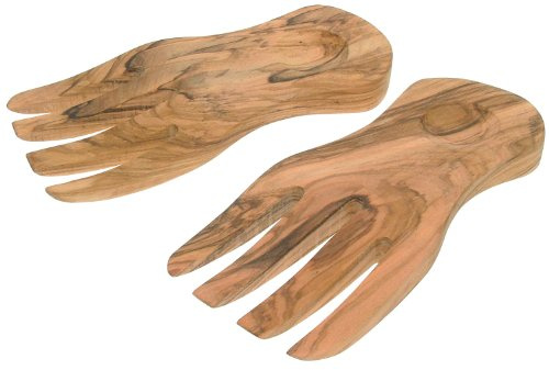 Eddingtons Olive Wood Salad Hands Servers
