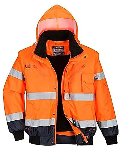 Portwest C465RNRXL EN471 Contrast Warning Protection Bomber Jacket
