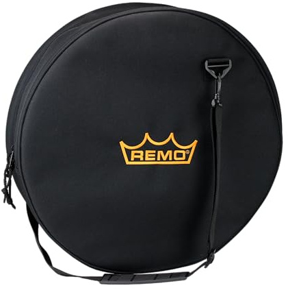 Remo World Percussion - Hand Drum Bag - 17.5 x 4.5 – Universal Bag with Handle and Shoulder Strap - Fits 2 Drums (16 x 2), Sound Shape Pack, Frame and Buffalo Drums - HD-0016-BG
