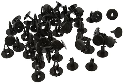 Gazechimp 30pcs Nylon Push-Typ Niet Stoßstange Kotflügel Clips Für Ford Fiesta Fokus Mondeo Schwarz