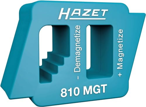 HAZET Magnetisier- und 810MGT, Einfache Anwendung | 85 g, Magnetisieren von Schraubendrehern, Werkzeugen und eisenhaltigen Kleinteilen, Kompakte Bauform in HAZET Logoform