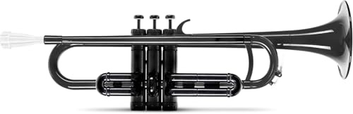 Classic Cantabile MardiBrass ABS Kunststoff Trompete - Perinet-Ventile - 510g leicht - Bohrung: 11,6 mm - inkl. Mundstück und Gigbag - schwarz