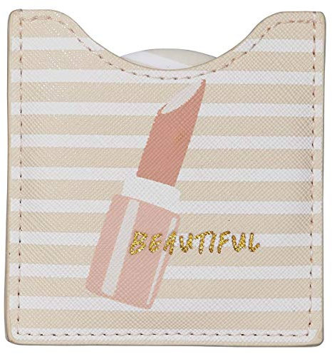 Toga Draeger 76005921 - Specchio rotondo da tasca da portare ovunque, ideale come regalo di compleanno, per tutte le occasioni, dimensioni: 8,5 cm x 8 cm