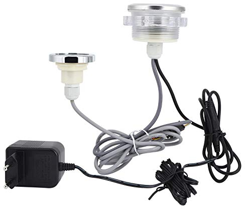 Lumière sous-marine, LED étanche 12V avec contrôleur en acier inoxydable et plastique, éclairage multicolore pour piscines/spas/étangs, sans emballage inclus