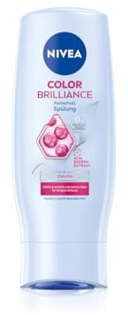 NIVEA Color Brilliance Farbschutz Spülung, feuchtigkeitsspendende Haarspülung mit Keratin und Acai Beeren-Extrakt, Conditioner für längeren Farbschutz (200 ml)
