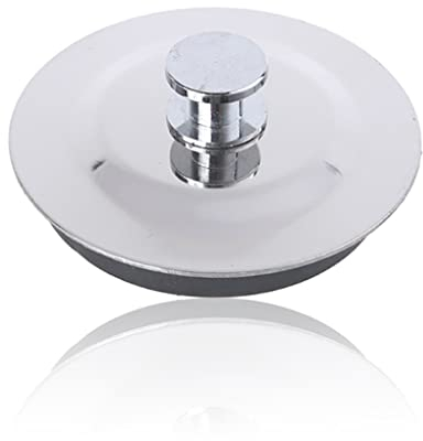 Amindz Abflussstopfen Stöpsel,Waschbeckenstöpsel aus Edelstahl,Universal Ø 42mm-45mm Oberseite auf Unterseite,Badewannenstöpsel für Schwimmbäder,Badewannen