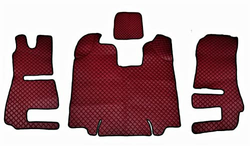 Bordeaux Eco läder golvmatta för Scania R 2013-2016 vänster körning lastbil