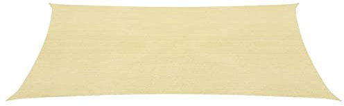 Sonnensegel, Chusui Sichtschutz Balkon, Balkon Sonnenschutz, Sonnenschutzsegel,Regenschutz Balkon, Seitenmarkise, Sichtschutz Terrasse, HDPE Quadratisch 2 x 2 m Beige
