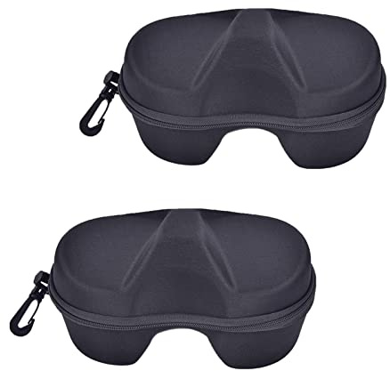 SUNTRADE Portable Diving Mask Case，Swimming Scuba Glasses Storage Box Protective Container Diving Goggles Case,2 PCS