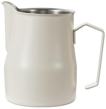 Bricco Per Latte 12 Oz 17 Oz 25 Oz Per La Cottura A Vapore Dell'espresso Brocca Per Schiumare Il Latte In Acciaio Inox,per La Preparazione Di Latte, Caffè E Cappuccino ( Color : White , Size : 350ml/1