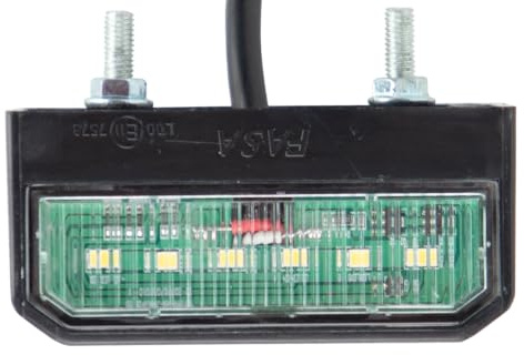 Unitrailer TT Technology LED Kennzeichenbeleuchtung TT.12011 12 bis 24 V weißes Kennzeichenlicht 80 x 29 x 37 mm Montage 2X M5 Schraube Abstand 45 mm für Anhänger LKW und Nutzfahrzeuge