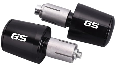 Lenkerendkappe Für B&MW R1200GS R1250GS R 1200GS R1250 GS R 1250 GS F800GS F750GS Motorrad-Lenkerende 7/8 Zoll 22 mm Lenkerenden-Steckerkappen (Color : Black)