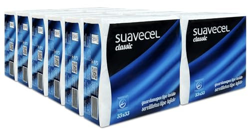 Servilletas de Papel 33x33 cm | Pack 1200 unidades (12 packs x 100 uds) | Certificado FSC | Servilletas Grandes Acabado Gofrado