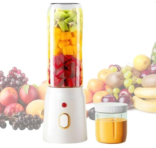 Mixeur sans fil pour smoothies et milk-shakes - Puissant - Extracteur de jus silencieux - 600 ml - 22 000 tr/min - Nettoyage automatique - Sans BPA - Mixeur portable