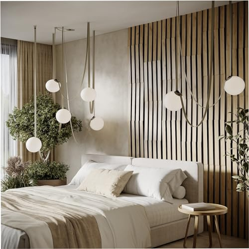 20 Pack — Acoustic Slat Wall Stripes | Strip Width 5cm | Wall Decoration | Decorative Wood(HDF) Panels for Home Theatre, TV Wall, Podcasts | Color: (Oak, LOZA-5)