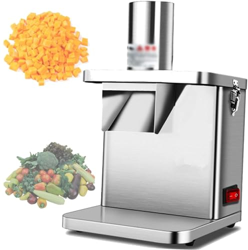 Cortador eléctrico de verduras, máquina para cortar en cubitos, zanahoria comercial, patata, cebolla, cortador granular, cortador eléctrico multifuncional, rallador de queso y limón