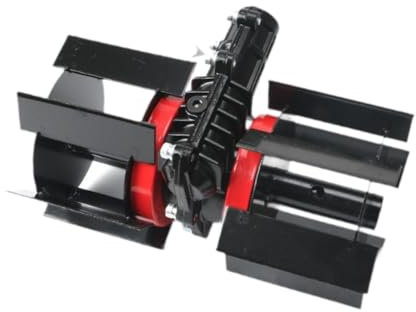 perfk Coltivatore Rotante Strumento Sbriciolatore Terreno per miscelazione del Terreno Giardino Diserbatore Giardino, Motozappa Manuale per Terreno Sciolto, 22x15 cm