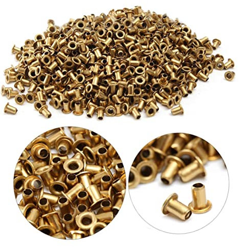 PHENOFICE 1000stücke Bienenstockrahmen-ösen Aus Messing Für Imkerei-verdrahtung Bienenstock-nistkasten-einfädellöcher Rahmen-ösen Imker-befestigungselemente