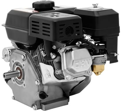 Moteur à essence 4 temps 7,5 CV démarreur électrique Moteur industriel Moteur sur pied pour karts, compresseurs, fraiseuses de tranchée, générateurs, nettoyeurs haute pression, mélangeurs de ciment
