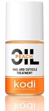 Kodi Professional Olio Naturale vitaminico per trattamento delle cuticole - Olio idratante per unghie screpolate (Peach Cuticle Oil 15 ml)