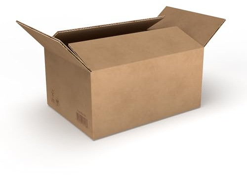RaKuPack fraktkartong 250 st vikbar kartong 210 x 150 x 100 mm brun förpackningskartong olika storlekar